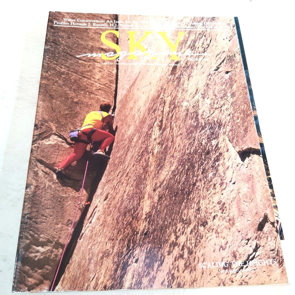 Delta SKY Magazine - August 1990 - Water Conservation, LPGA, Climbing Walls